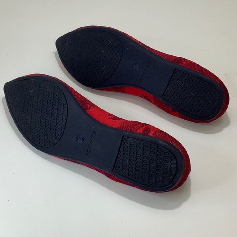 Rothy’s Red Camo the point ballet flats size 8.5 EUC - Picture 5 of 13